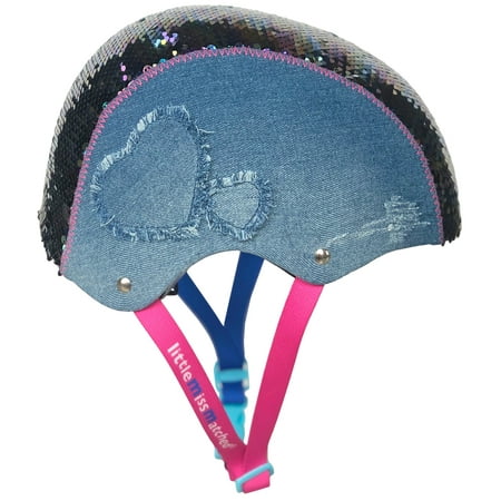 LittleMissMatched Magic Sequin & Denim Multi-Sport Girl’s Child Helmet