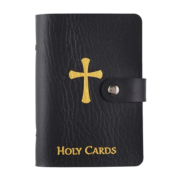 Porta Tarjetas PFKink para Cartas Santas de Cuero Sintético con Cierre a Presión