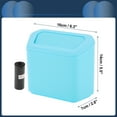 thumbnail image 4 of Unique Bargains Car Trash Can Hanging Car Door Plastic Trash Bin Blue 1 Pcs, 4 of 6