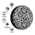 thumbnail image 4 of Honeii Snake Print Tire Covers, Waterproof Anti-UV Sun Snow Rain Tire Covers for Trailers, RV, Camper, SUV, Truck-16 inch, 4 of 6