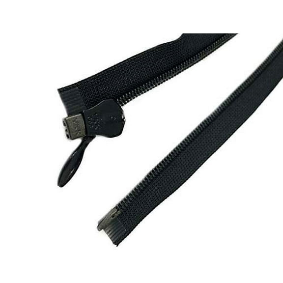 YKK#3 Black Light Weight Invisible Separating (2 Pieces Per Pack) (22" Inches)