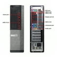 thumbnail image 3 of Dell Optiplex 9010 Desktop Computer Intel Core i5 3470 4GB NEW 128GB SSD DVD Windows 10 Professional New Keyboard, Mouse,Power cord,WiFi Adapter Refurbished, 3 of 4