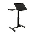 thumbnail image 3 of Seville Classics Tilting Sit-Stand Computer Desk Cart with Mouse Pad Table, Height-Adjustable from 27.5" to 40" H, Black, 3 of 16