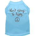 thumbnail image 1 of Be Hippy Screen Print Dog Shirt Baby Blue Med (12), 1 of 1