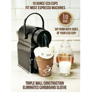 Disposable Coffee Cups - 10 Ounce - Coffee Cups. Eco Friendly Paper Cups. To Go Coffee Paper Cups. Coffee Bar Paper Cups. 50 Paper Coffee Cups. Office Coffee Cups. Coffee Bar Paper Cups. 50 Eco Cups