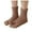 Brown, variant on Women's Solid Color Thickened Coral Fleece Split-Toe Socks Casual Above-Ankle Socks Silver