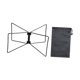 thumbnail image 1 of Nevera portátil plegable de acero para camping, versátil, con bolsa de transporte. Negro, 1 of 9