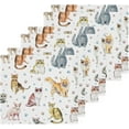 thumbnail image 3 of GZHJMY Cats and Footprints Wash Cloth Set of 2, 12 x 12 Inch Cotton Baby Washcloths Absorbent and Super Soft Feel Fingertip Towel Face Towels for Bathroom, Gym, Spa, 3 of 7