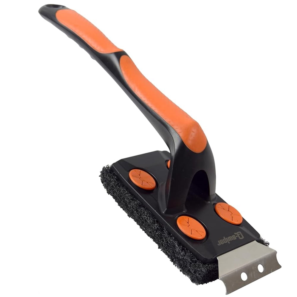 Proud Grill Q-Swiper XL Steam Clean Grill Cleaner 3 Piece Set Brush with Scraper 2 Cleaning cloths and Tray 1022P