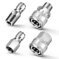thumbnail image 1 of 4Pcs NPT 3/8 Inch Pressure Washer Adapter Stainless Steel Quick Connect Fitting, 1 of 10