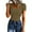 #01Light Green, variant on Women Short Sleeve Tops Scoop Neck Ribbed Knit Slim Fitted Basic Tee Shirt Casual Summer Clothes 2026 Spring Outfits #01Royal Blue M