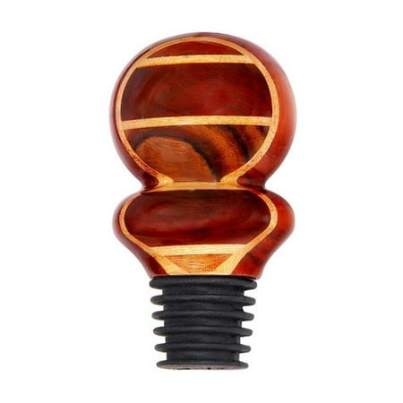 

VinoStrumenti VSWSAW5 Multiwood Round Top All Wood Wine Bottle Stopper