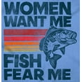 thumbnail image 2 of Women Want Me Fish Fear Me Joke Men's Crewneck Sweatshirt Brisco Brands S, 2 of 6