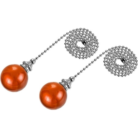 

Ceiling Fan Pull Chain 20 Inch Fan Pull Chain Ornament Extension Lighting Accessories 30mm Crystal Ball Pendant Amber 2Pcs