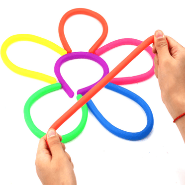 BESTSKY Toys,Stress-Relieving Tpr Stretch Toy Anxiety Relief,Great for Stress Relief and Fun String Toy,Multicolor
