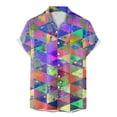 thumbnail image 3 of PMUYBHF Chemise à Manches Courtes Imprimée 3D Mode Sequins Mardi pour Hommes 9664 m, 3 of 5
