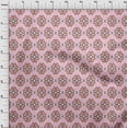 thumbnail image 3 of oneOone Viscose Chiffon Fabric Diamond & Swirl Ikat Printed Craft Fabric BTY 42 Inch Wide, 3 of 4