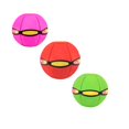 thumbnail image 2 of Bouncing Metaball Flying Saucer Disc Toy Red with 3 Lights, Interactive Children's Toy for Family Fun, Develops Hand-Eye Coordination and Reaction Speed Through Play, 2 of 6
