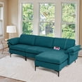 thumbnail image 5 of Costway L-shaped Modern Modular  Sectional Sofa w/ Reversible Chaise & 2 USB Ports Blue, 5 of 10