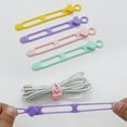 thumbnail image 6 of Shoreew 3/5/7/12/18/24Pcs Silicone Cable Tie Earphone Phone Charger Computer Power Cord Bundling Strap Reusable Elastic Wire Management Organizer Wrap, 6 of 6