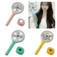 thumbnail image 2 of 1200mAh Portable Handheld Fan Adjustable 2 Speed Rechargeable Cooling Fan 1200mAh for Women Men Travel Camping Yellow, 2 of 4