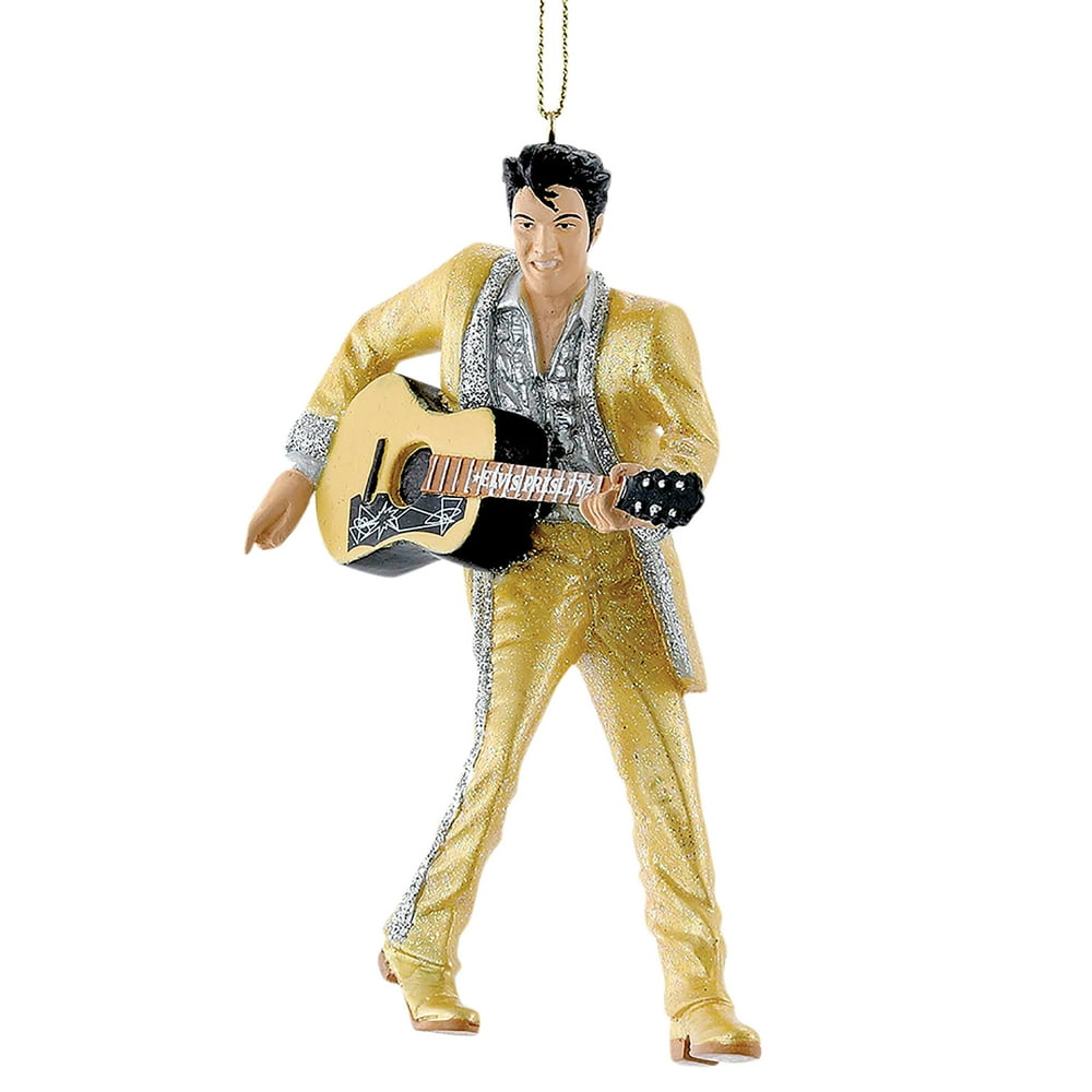 Glittering Gold Suit Elvis Presley Christmas Tree Ornament Walmart