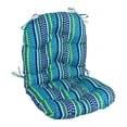 thumbnail image 2 of Blazing Needles 48-inch by 24-inch Outdoor Seat/Back Chair Cushion (Cushion Only) Pike Azure, 2 of 5