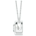 thumbnail image 2 of ANGARA Natural Bezel-Set Diamond Solitaire Pendant in 14K White Gold for Women (Size-5.1mm| Color-H| Clarity-SI2) | April Birthstone, Anniversary, Jewelry Gift for Women | Natural Diamond Necklace, 2 of 8