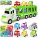 thumbnail image 1 of Camión de juguete ZERDROFY 7 en 1 con 6 coches y tapete de juego para 2 a 5 años, 1 of 9