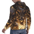 thumbnail image 6 of Sikiie Cool Black Gold Dragon Men's Hoodie, Essentials Hoodie, Sweatshirt, Pullover Hooded Sweatshirt for Men-3X-Large, 6 of 7