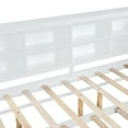 thumbnail image 6 of Wooden Full Size DayBed with Twin Size Trundle, DayBed with Storage Shelf and USB Charging Ports,White, 6 of 9