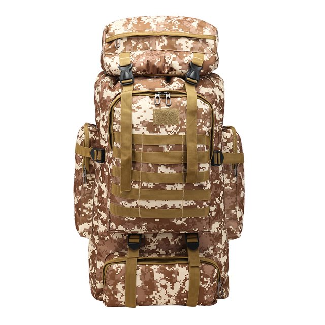 Mochila De Tela Oxford De Gran Capacidad De 80L Para Deportes Al Aire Libre, Bolsa De Montañismo De Camuflaje, Mochila De Viaje Para Excursiones Eigraketly AP004883-03