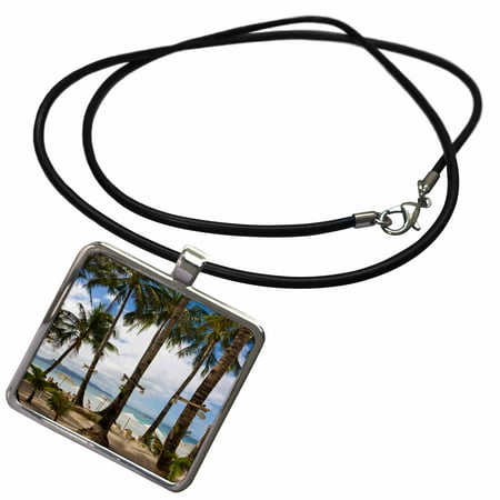3dRose Beach, Travel, Boracay Island, Aklan, Philippines - AS29 KSU0110 - Keren Su - Necklace with Pendant (Best Way To Travel To Philippines)