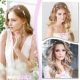 thumbnail image 4 of Jumpingount Aro para el pelo con diamantes de imitación a la moda, tocado plateado brillante para eventos glamorosos, delicado y exquisito Accesorio para el cabello, 4 of 6