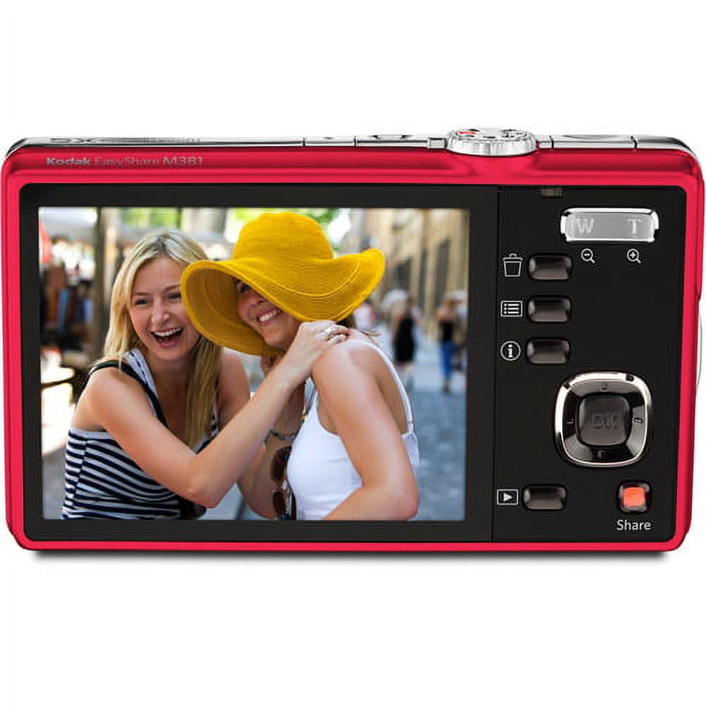 Kodak EASYSHARE M381 - Digital camera - compact - 12.2 MP - 5x optical zoom - red
