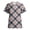 Blue, variant on Plaid Scrubs for Women V Neck Scrub Tops Medical Nurse Shirt Soft Casual Uniform with Pockets