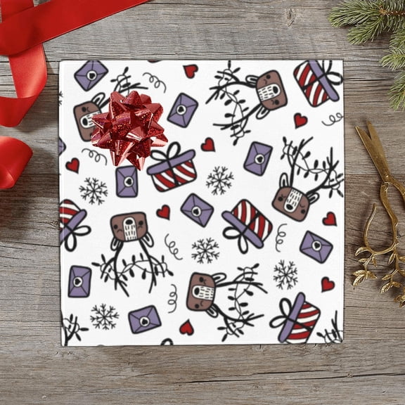 Christmas Wrapping Paper | Premium Holiday Gift Wrap | Letters 58" x 23" (1–5 Rolls) - 1 Roll