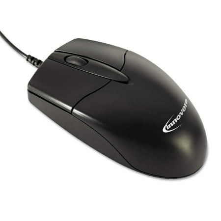 Innovera Basic Office Optical Mouse, 3 Buttons, Black,