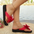 thumbnail image 2 of jiaxiM Flip Flops Women Thong Sandals for Women Dressy Dressy Womens Slippers Non- Woven Sole Orthofeet Shoes for Women for Beach, 2 of 8
