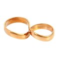 thumbnail image 3 of Swarovski Rose-gold Plated Crystal Exist Double Ring, Size 58, 3 of 4