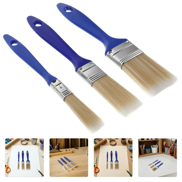 BESTYASH 3Ud Cepillo Para Limpieza De Interior De Auto Con Suaves Y Mango Para Y Tablero