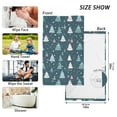 thumbnail image 3 of Christmas Trees 2 PCs Cotton Hand Towels Absorbent Face Towel Soft Breathable Towel Set for Bathroom Kitchen Hotel Gym Decoration, 3 of 8