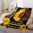 thumbnail image 2 of Sunflower Blanket Flower Floral Gifts for Mom Women Kids Girls Mothers Day Presents Soft Plush Throw Blanket Wife Sisters Gifts for Birthday Christmas Thanksgiving Halloween 60"x50", 2 of 6