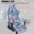 thumbnail image 7 of Xoenoiee Cherry Blossom Oil Painting Print Gaming Chair Cover with Armrest Covers, Stretchable Gaming Computer Office Chair Seat Cover Slipcover with Zipper Universal Ergonomic Rotating Chair Covers, 7 of 7