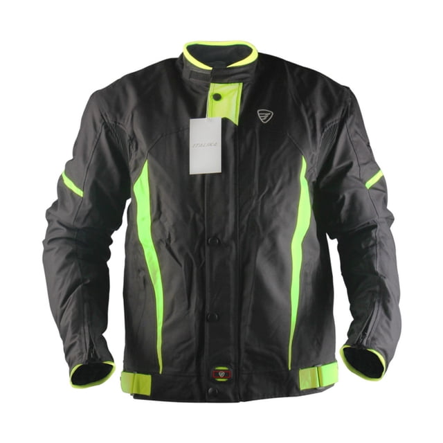 Chamarra Motocicleta Italika reflejante protección hombros, codo y espalda TALLA M