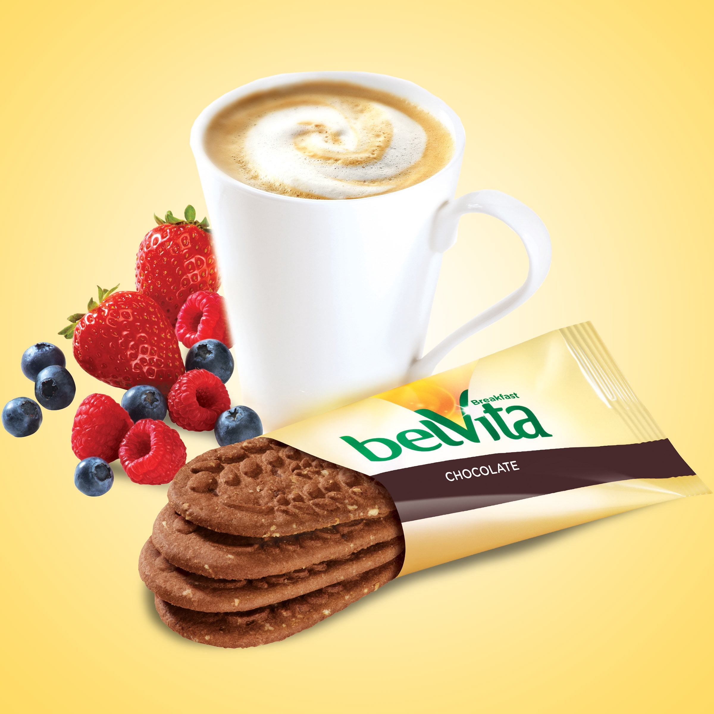 belVita Breakfast Bars Biscuits, Chocolate, 5 Packs (4 Biscuits Per Pack)