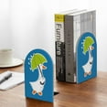thumbnail image 5 of Lsque Goose Holding an Umbrella Printed Wood Bookends,Non-Skid Bookend for Shelves,Heavy Duty Support Bookends,Non-Slip Foam Pads for Office, Home, and Library,1 Pair, 5 of 8