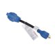 thumbnail image 2 of Cable de conversión de adaptador de corriente para RV, 30A a 30A, 125V, 10awg, 3 cables para cargar vehículos, color azul, 2 of 8