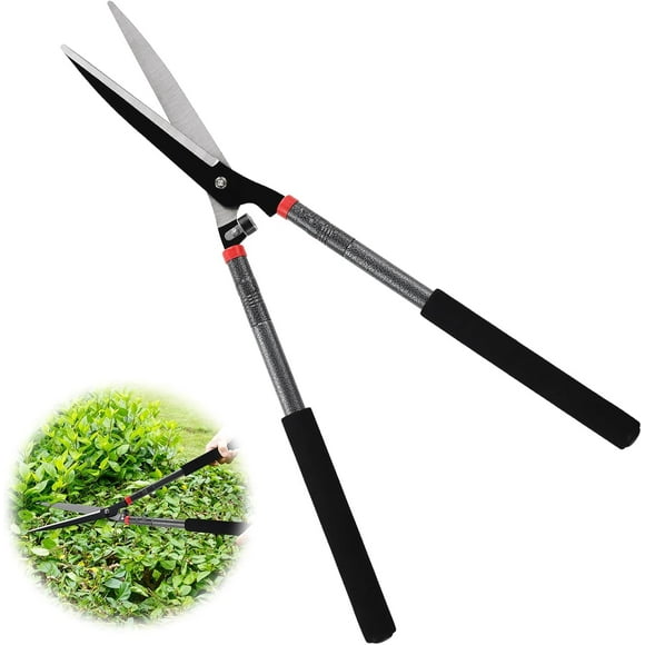 shiyou-Hedge Shears, 30 Inch Manual Garden Hedge Shears, Lightweight Metal Hedge Clippers Shears Hedge Trimmers with Long Handle,Garden Pruner for Trimming Borders, Tall Bushes, Grass, Shrub