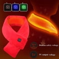 thumbnail image 3 of Heated Scarf USB Smart Charging Heated Neck Scarf Winter Cold Protection and Warm Heating Scarf for Men Women Red, 3 of 5